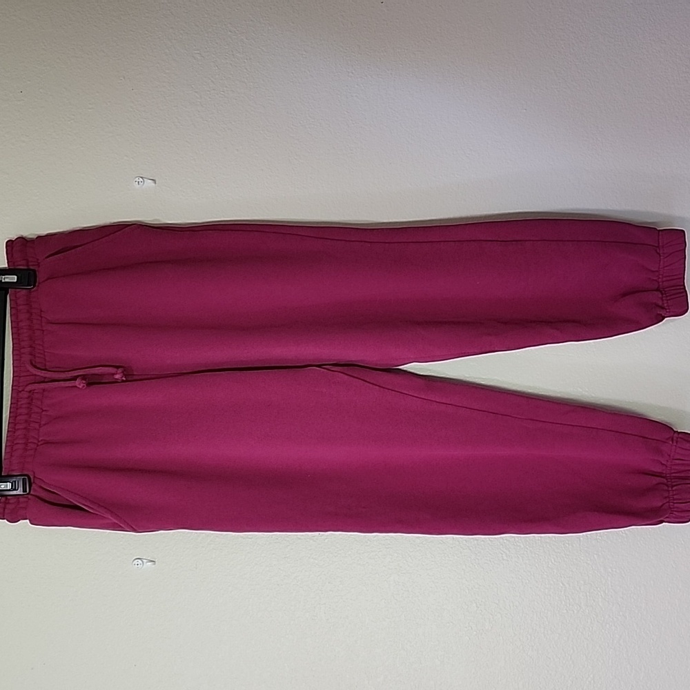 Cotton On Classic Fleece Sweatpant Relaxed Fit Berry Size Medium